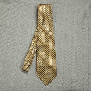 Bruno Piattelli necktie, yellow/brown/black, 100% silk, professional